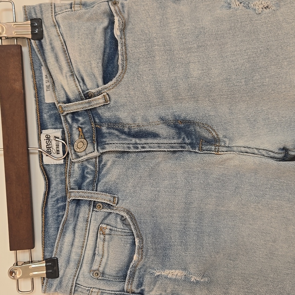 Kensie Vintage Luxe “The Slim” High-Rise Raw Hem Jeans Women’s 2/26 - Picture 12 of 17